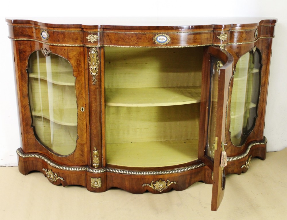 Serpentine Burr Walnut Credenza With Sevres Porcelain Plaques  View XXIV