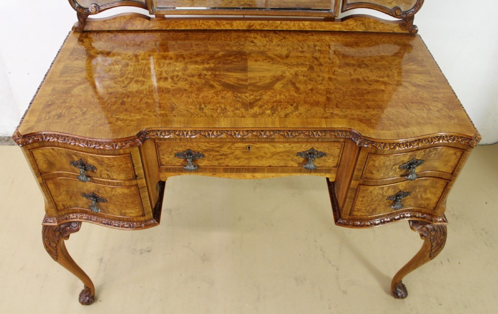 Burr Walnut Dressing Table View V