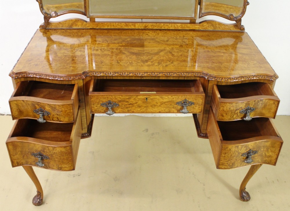 Burr Walnut Dressing Table View XVI