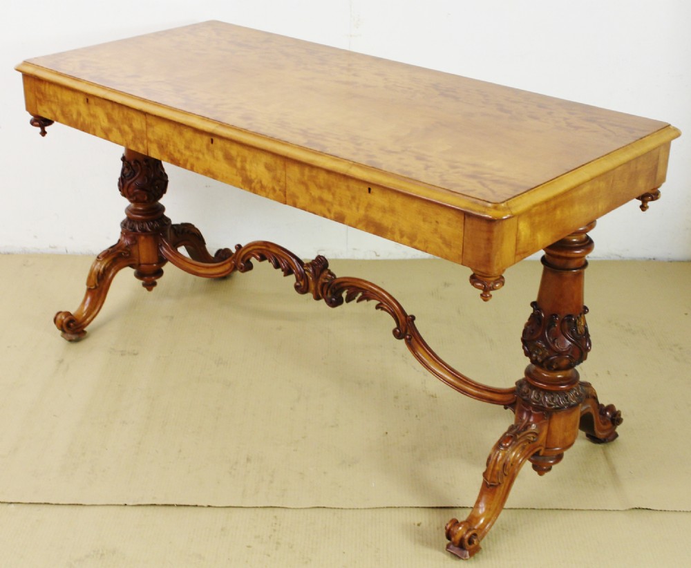 Early Victorian Satinwood Library Table