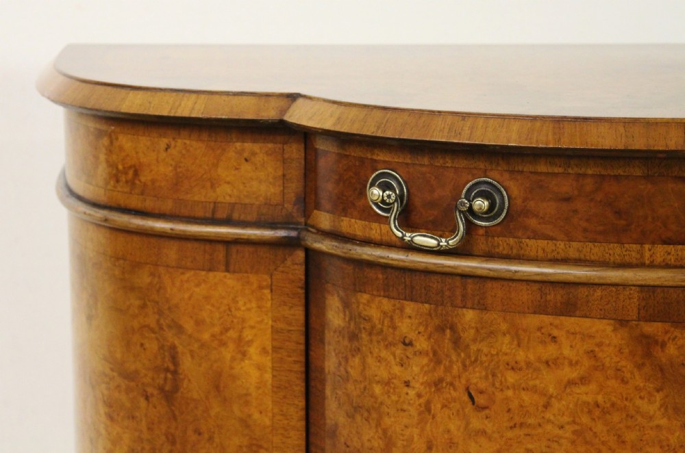 Burr Walnut Shaped Front Cupboard View III