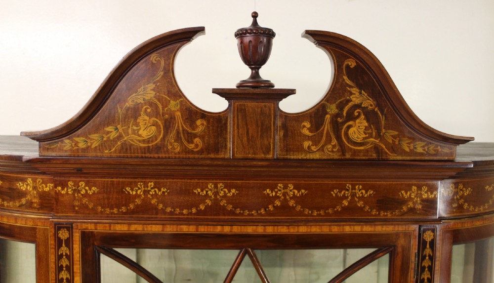 Edwards and Roberts Inlaid Mahogany Display Cabinet View III