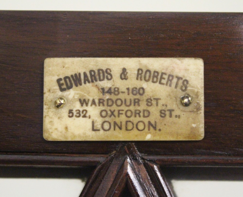 Edwards and Roberts Inlaid Mahogany Display Cabinet View V