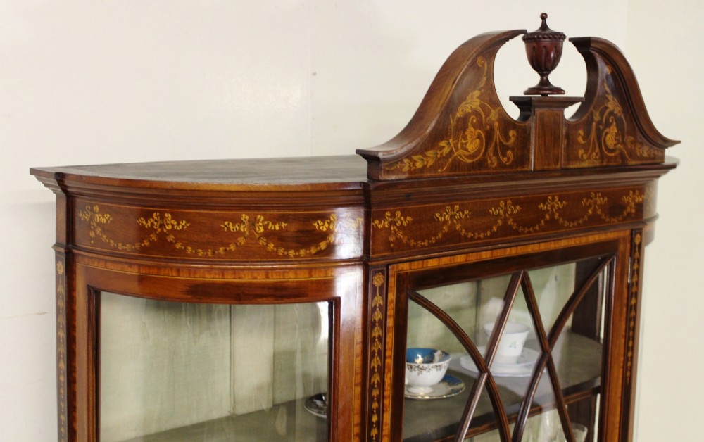 Edwards and Roberts Inlaid Mahogany Display Cabinet View XVIII