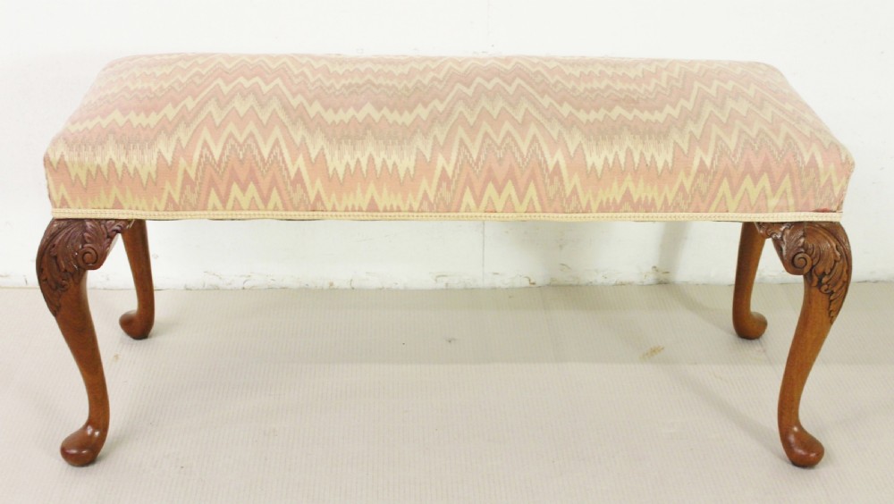 Burr Walnut Long Duet Stool View V