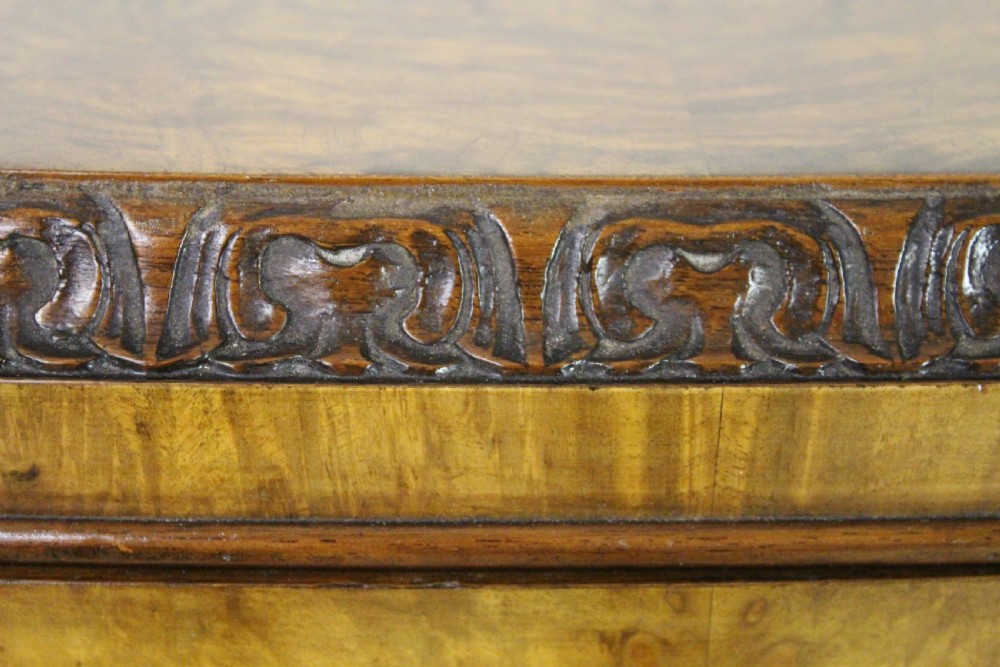 Burr Walnut Half Moon Commode View IX
