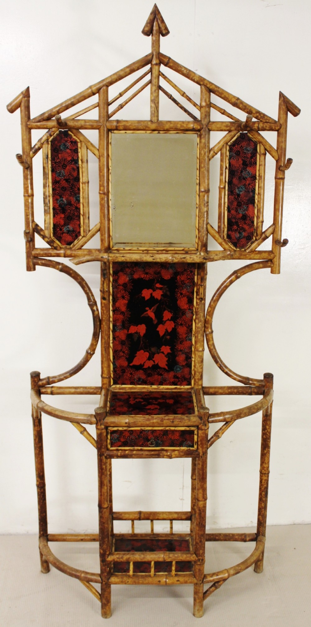 Victorian Bamboo Hall Stand