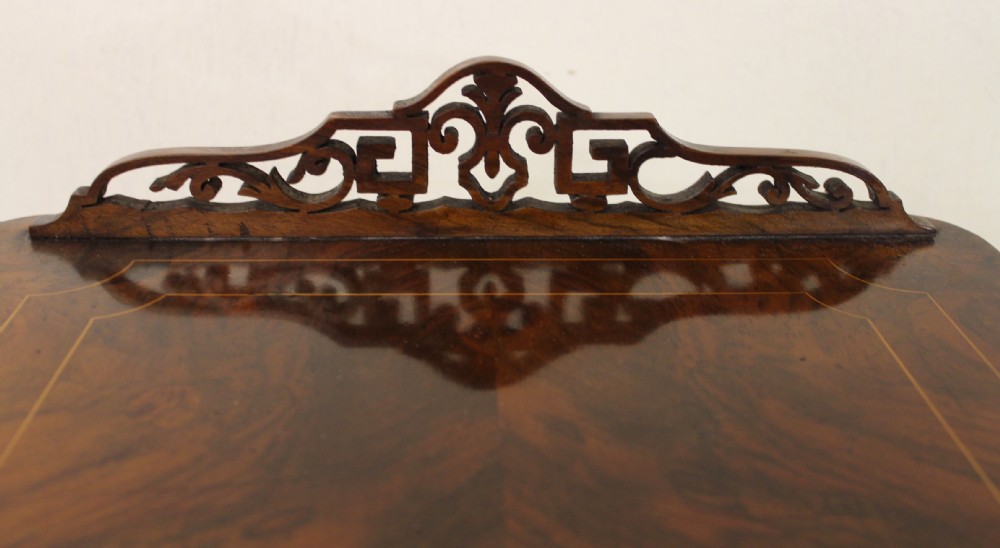 Inlaid Burr Walnut Music Cabinet Wot-Not View XIII