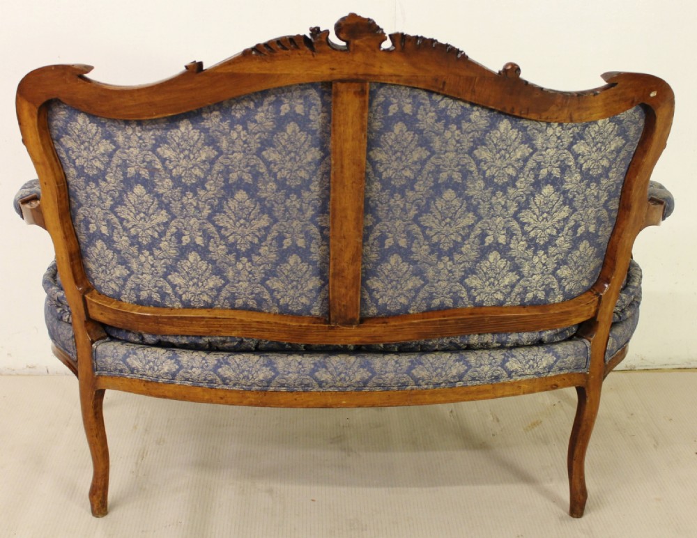 French Walnut Settee View II