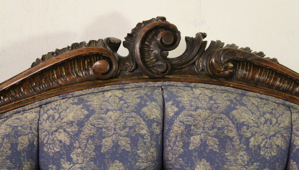 French Walnut Settee View V
