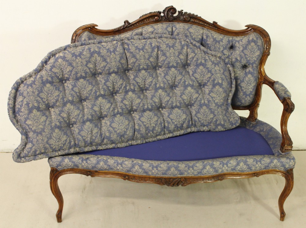 French Walnut Settee View X