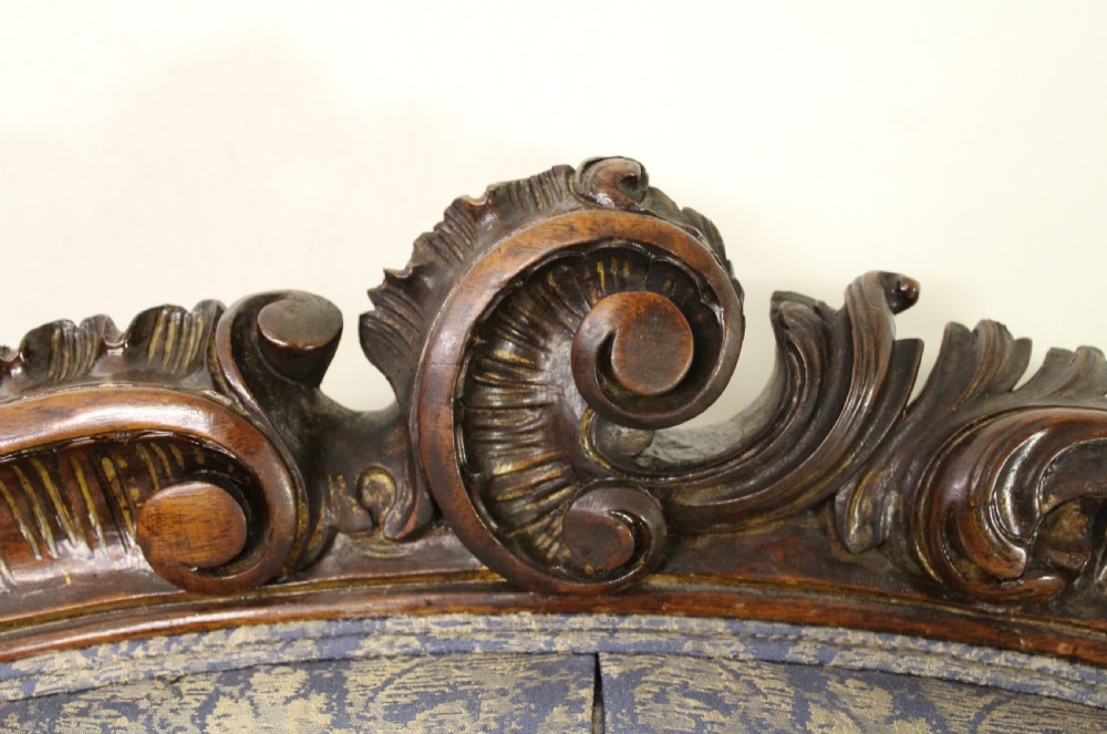 French Walnut Settee View XI