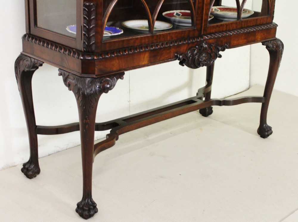 Chippendale Revival Mahogany Display Cabinet View III