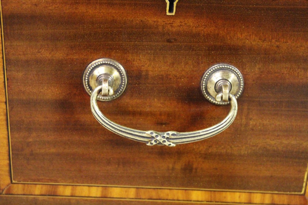 Inlaid Mahogany Pedestal Desk by Edwards and Roberts View X
