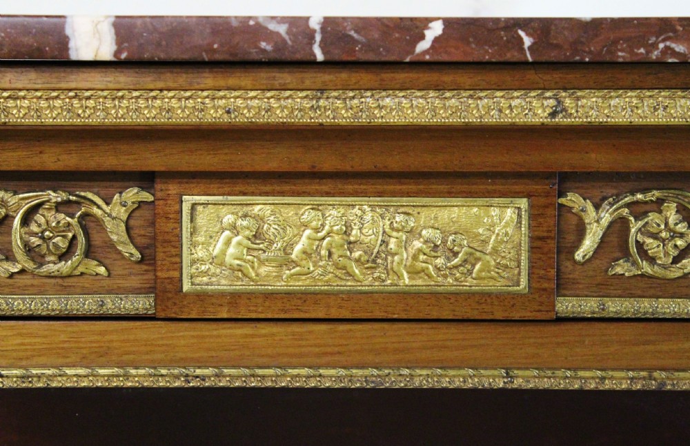 French Vernis Martin Mahogany Vitrine View II
