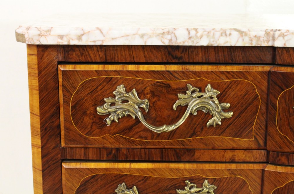 French Rosewood Marble Topped Commode View V