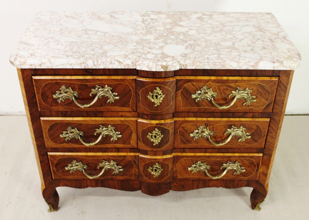 French Rosewood Marble Topped Commode View VIII