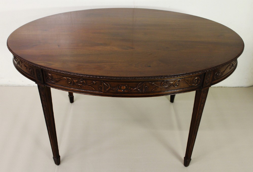 Adams Style Oval Mahogany Centre Table