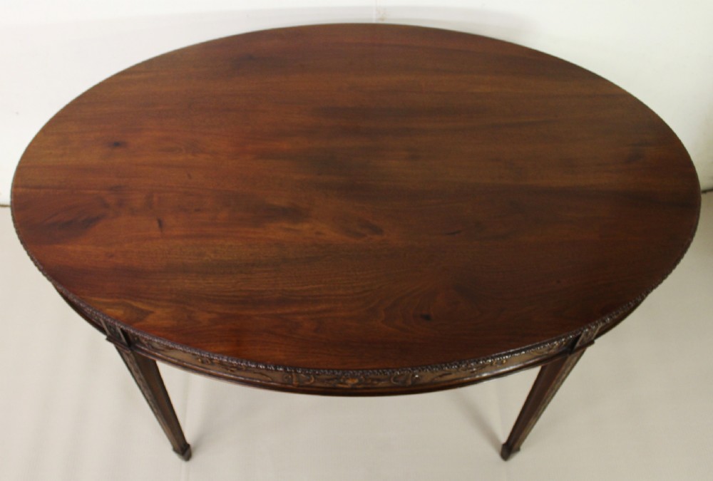 Adams Style Oval Mahogany Centre Table View IV