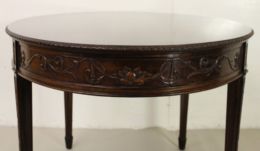 Adams Style Oval Mahogany Centre Table View V