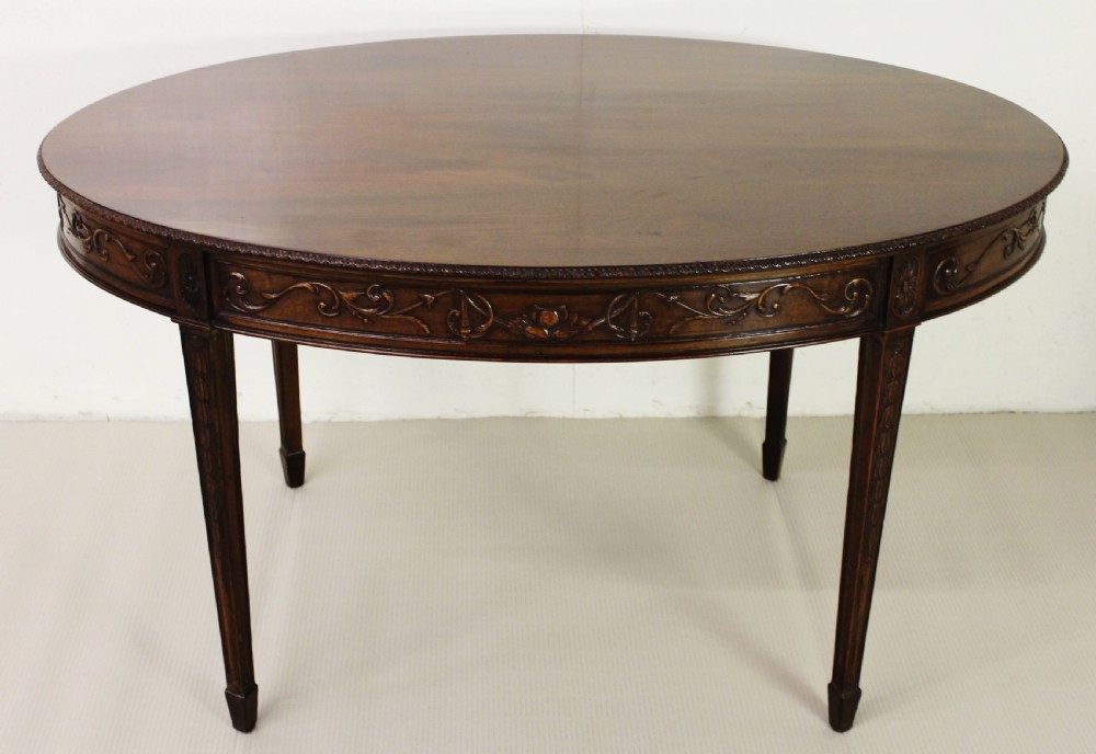 Adams Style Oval Mahogany Centre Table View VIII