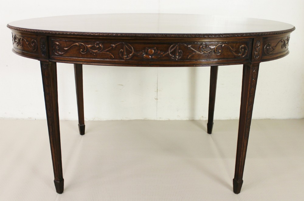 Adams Style Oval Mahogany Centre Table View IX