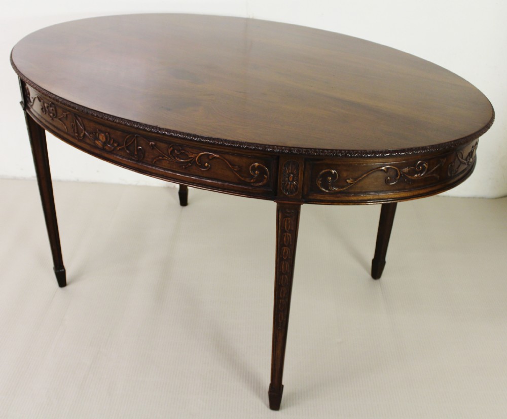 Adams Style Oval Mahogany Centre Table View XI