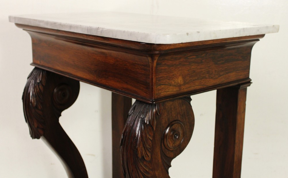 Marble Topped Rosewood Console Table View III