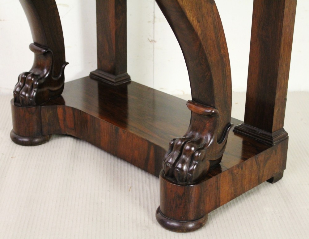 Marble Topped Rosewood Console Table View V