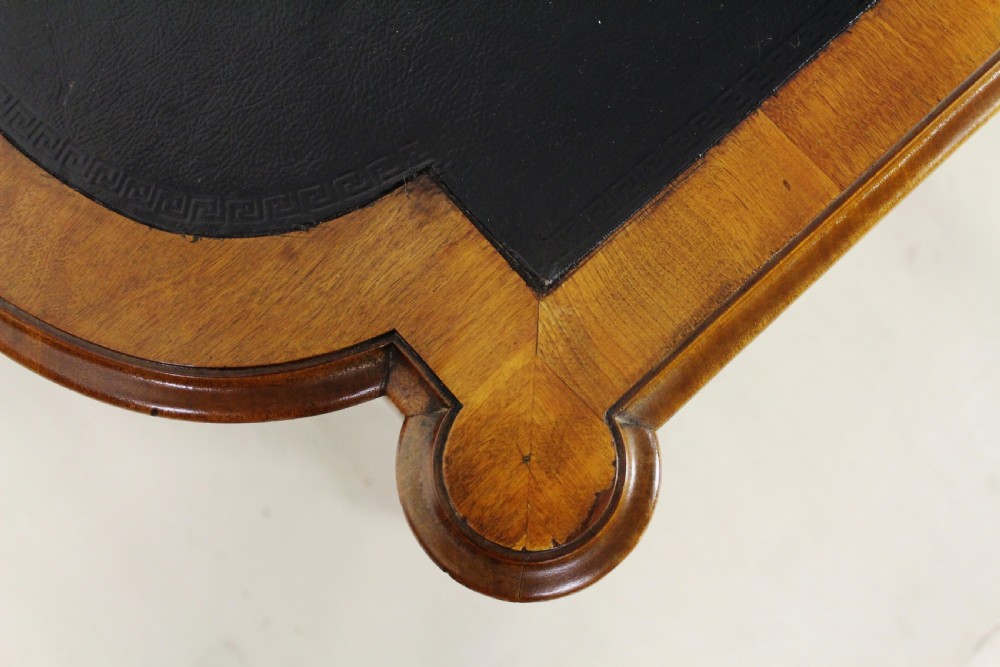 London Quality Walnut Library Table View VII