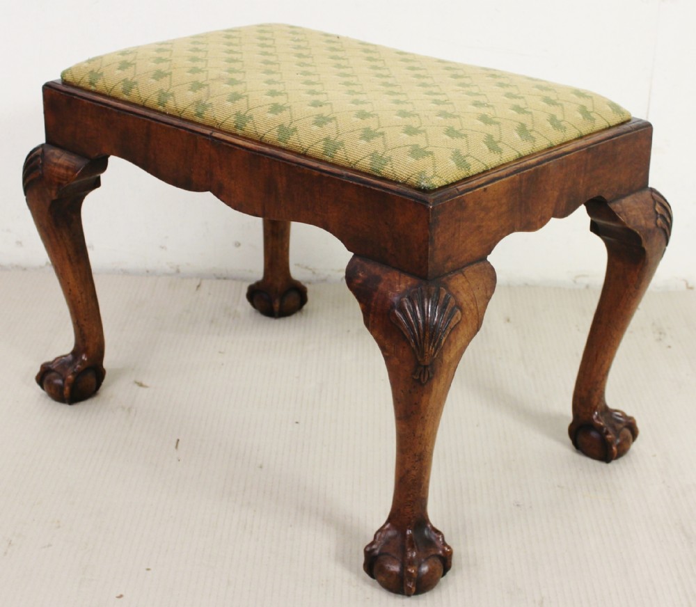 George I Style Walnut Stool