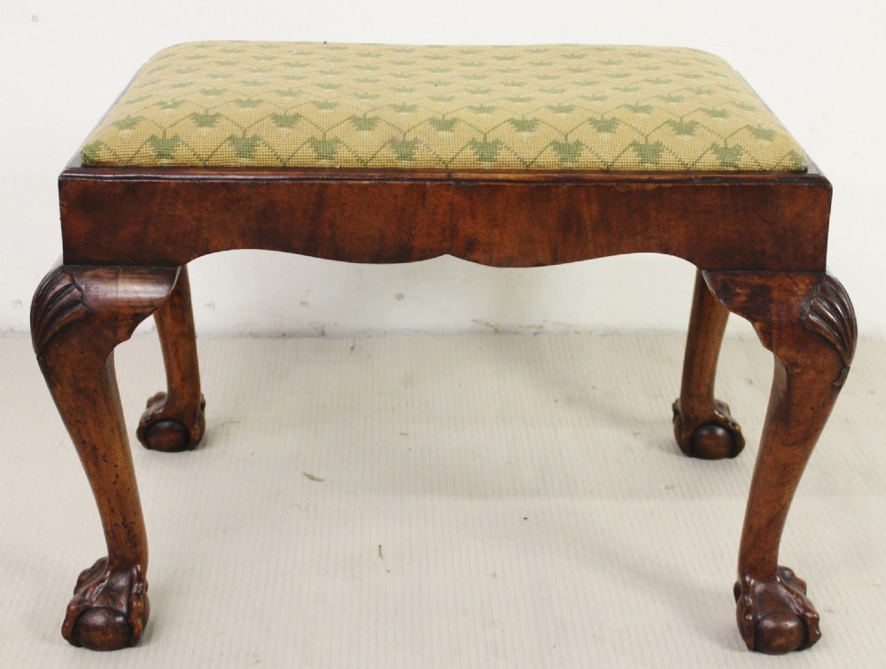 George I Style Walnut Stool View II