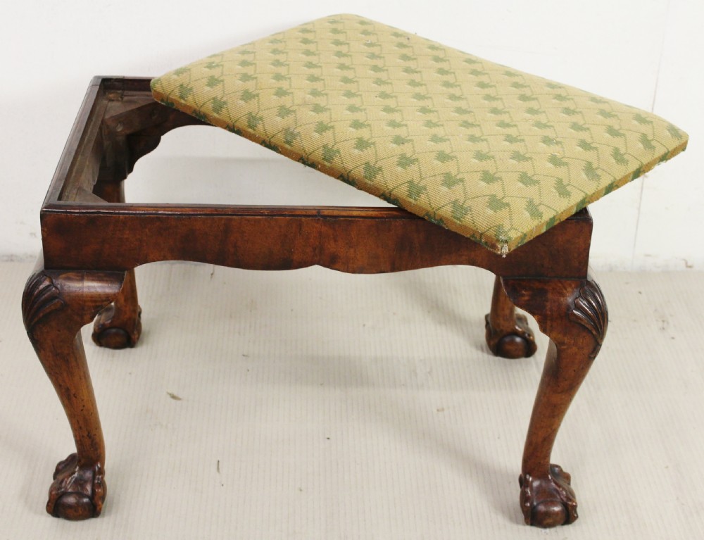 George I Style Walnut Stool View V