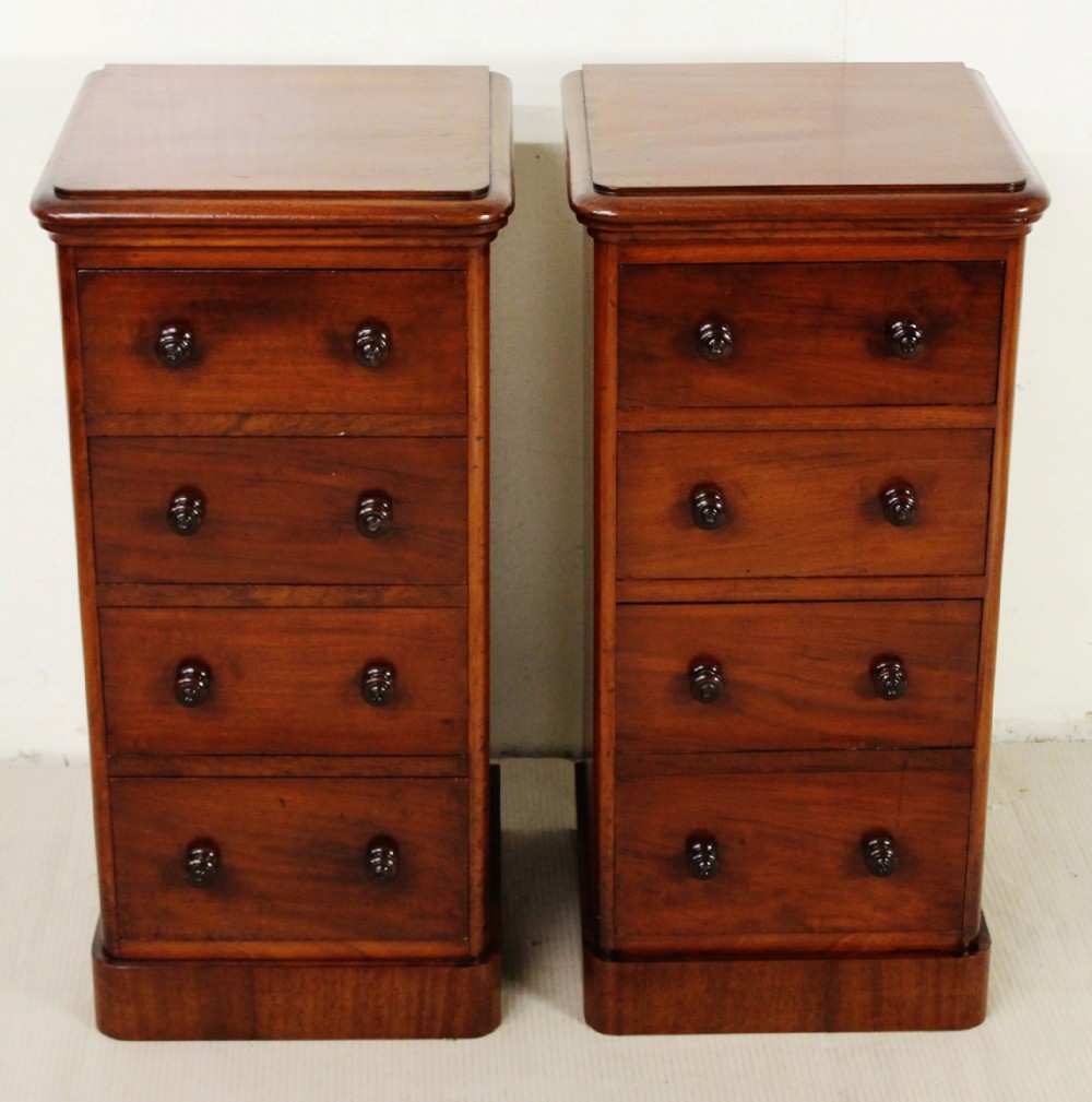Pair of Victorian Mahogany Bedside Chests