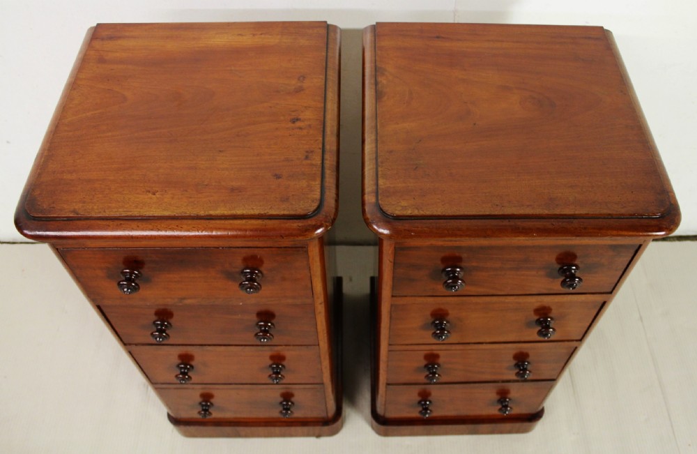 Pair of Victorian Mahogany Bedside Chests View IV