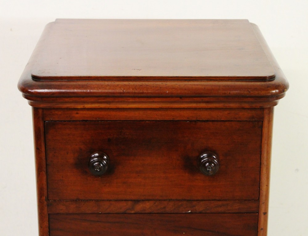 Pair of Victorian Mahogany Bedside Chests View V