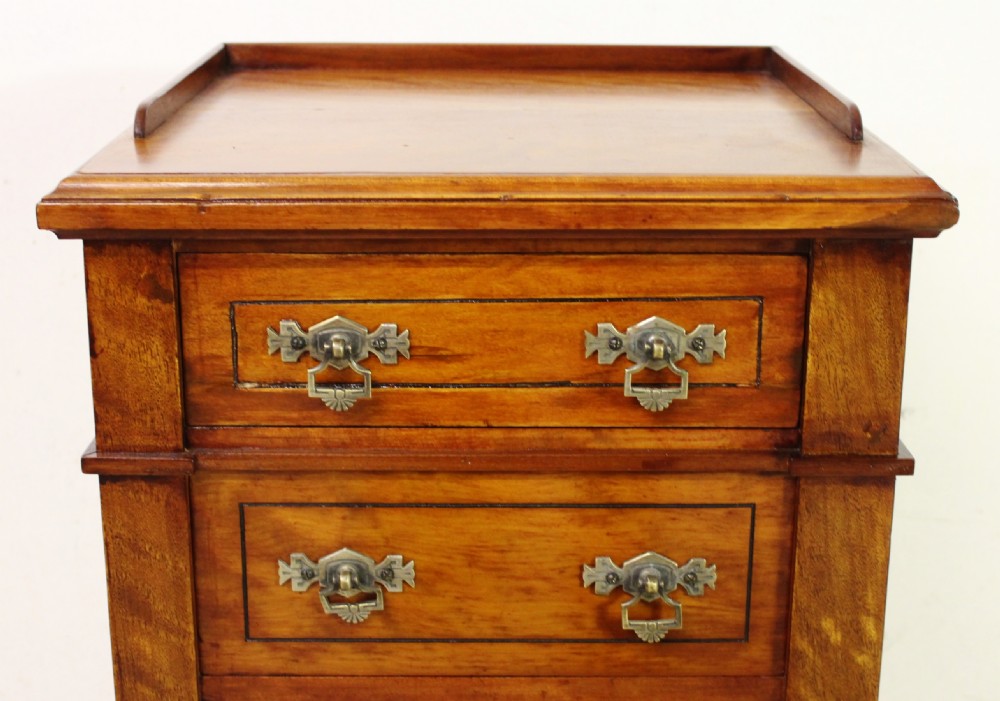 Pair of Satinwood Bedside Chests by Maple and Co View V