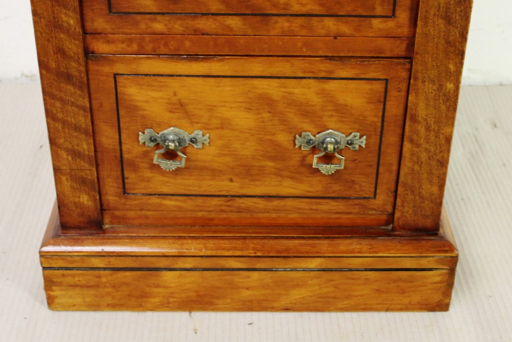 Pair of Satinwood Bedside Chests by Maple and Co View XIII