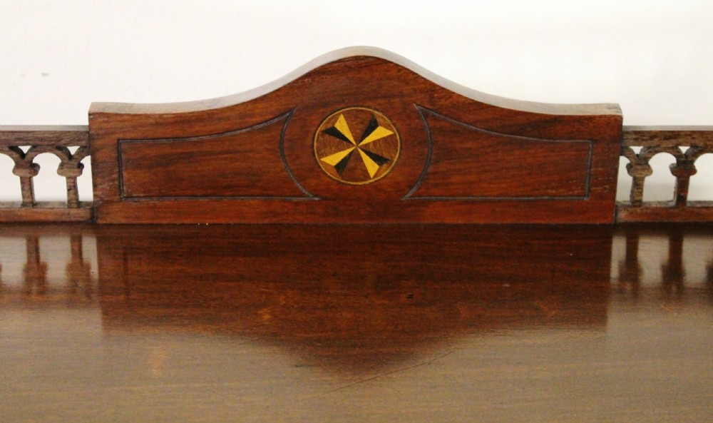 Inlaid Mahogany Open Bookcase View IX