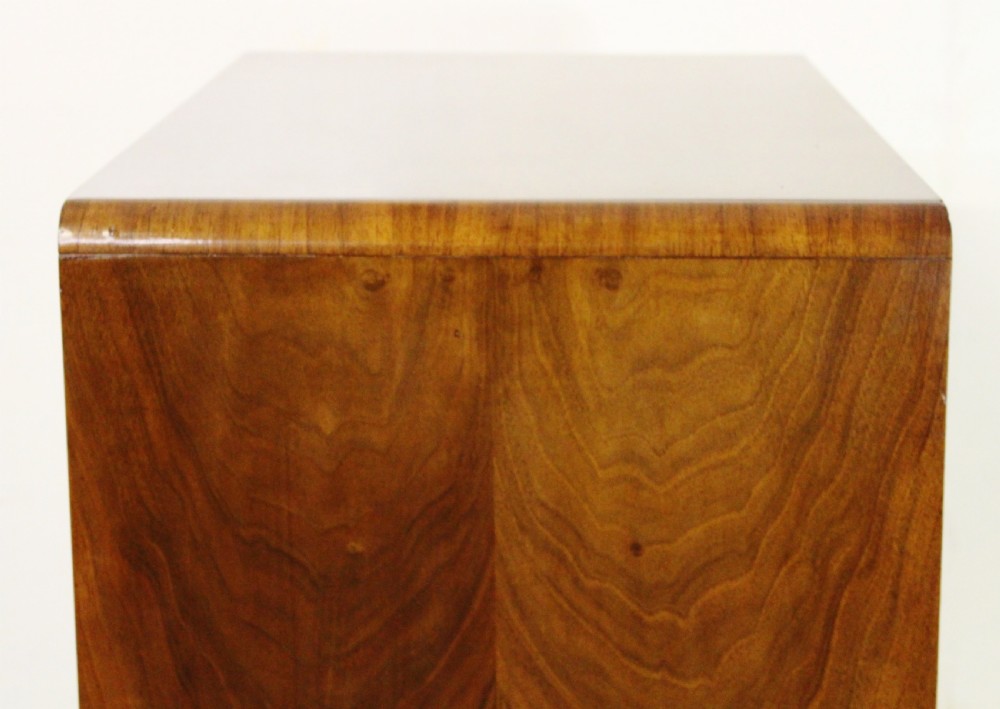 Art Deco Burr Walnut Linen Press View XIV