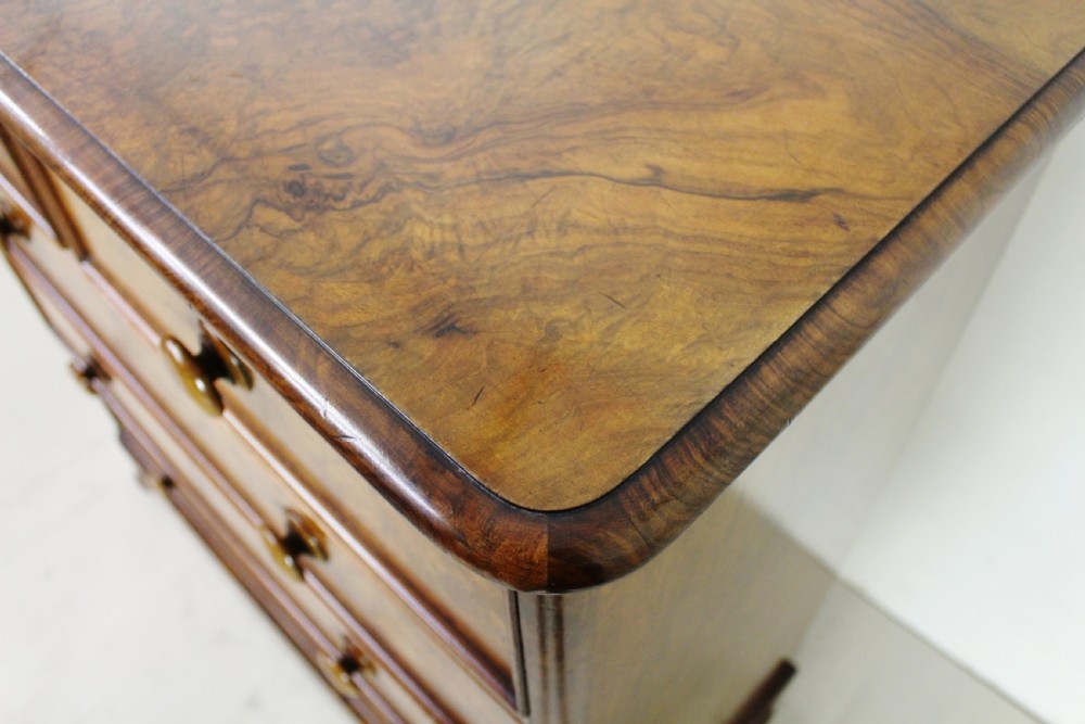 Victorian Burr Walnut Chest of Drawers View XI