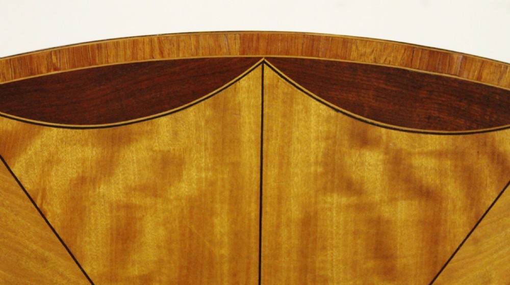 Inlaid Satinwood Oval Occasional Table View V