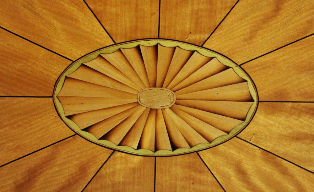 Inlaid Satinwood Oval Occasional Table View XII