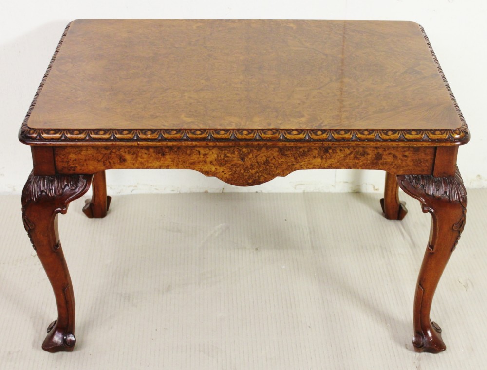 Rectangular Burr Walnut Coffee Table
