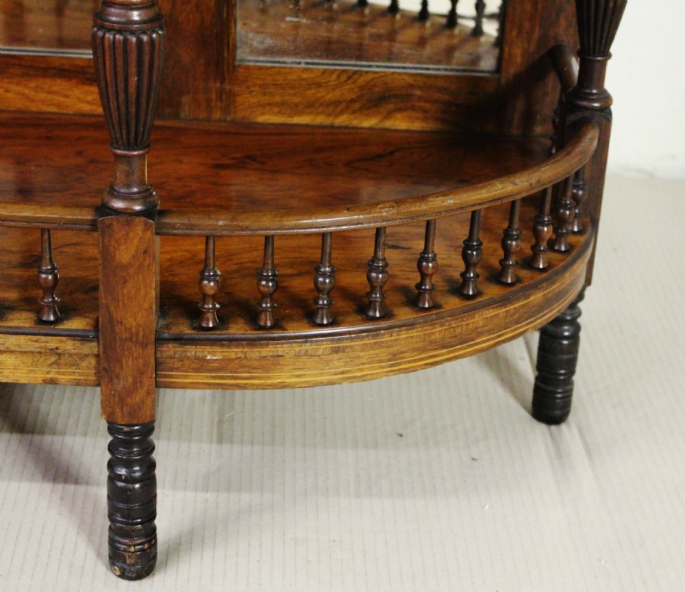 Late Victorian Inlaid Rosewood Chiffonier by Maple and Co View X