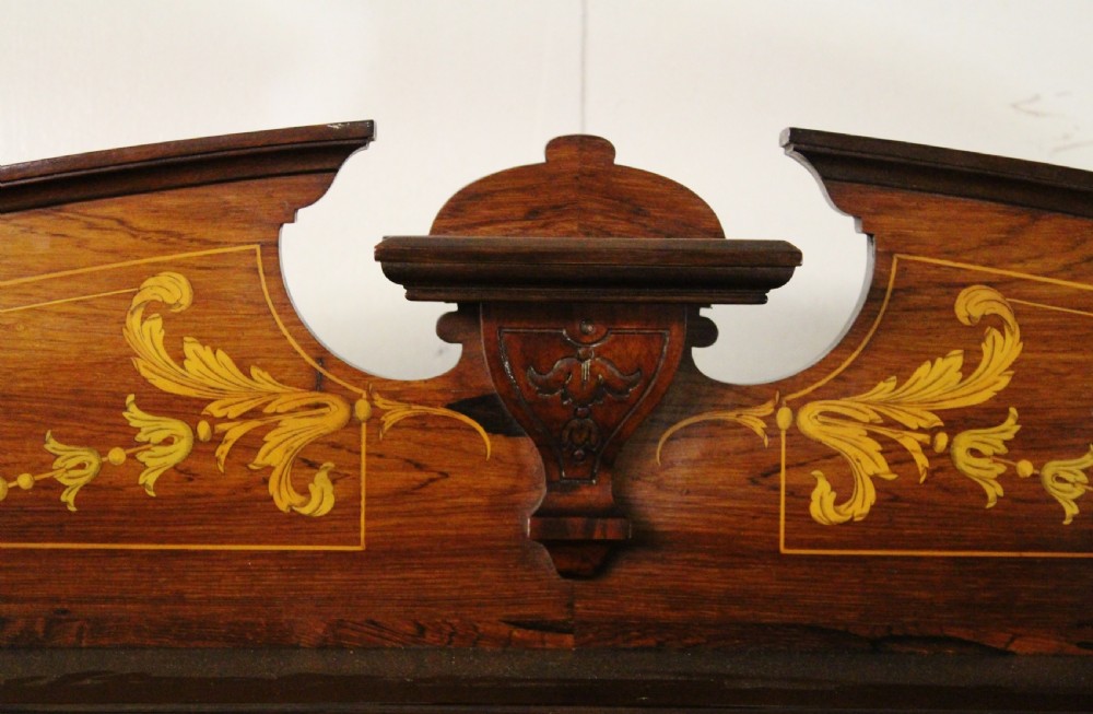 Late Victorian Inlaid Rosewood Chiffonier by Maple and Co View XVIII