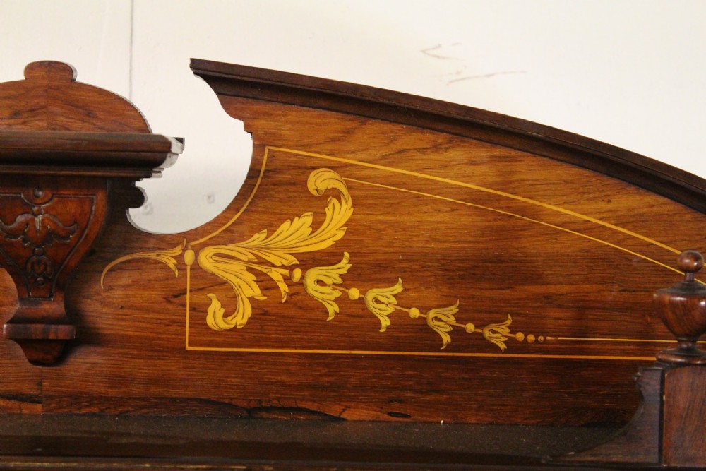 Late Victorian Inlaid Rosewood Chiffonier by Maple and Co View XIX