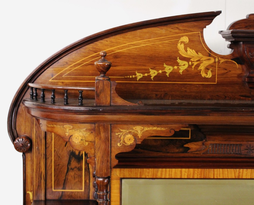Late Victorian Inlaid Rosewood Chiffonier by Maple and Co View XX