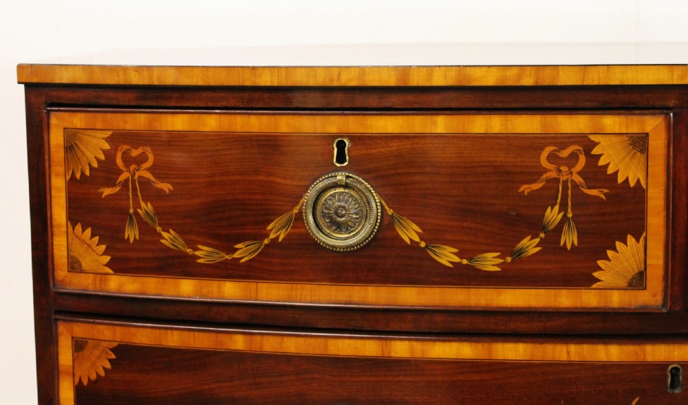 Edwards and Roberts Inlaid Mahogany Chest of Drawers View II