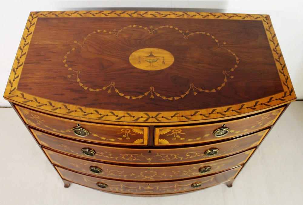 Edwards and Roberts Inlaid Mahogany Chest of Drawers View III